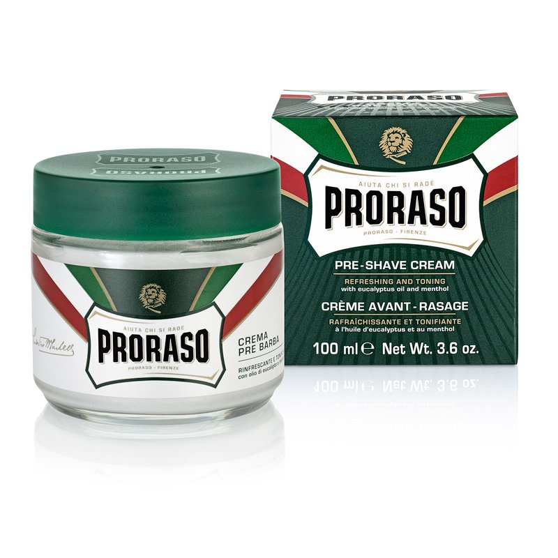 Proraso Pre-Shave Cream - Eucalyptus Oil & Menthol (100 ml)