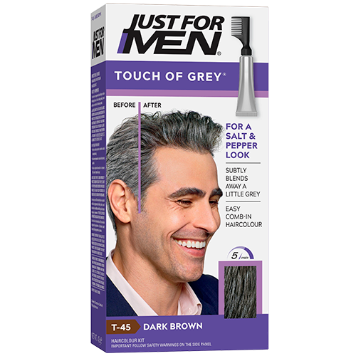 Just For Men Touch of Grey Hårfarve Dark Brown Grey (1 stk)