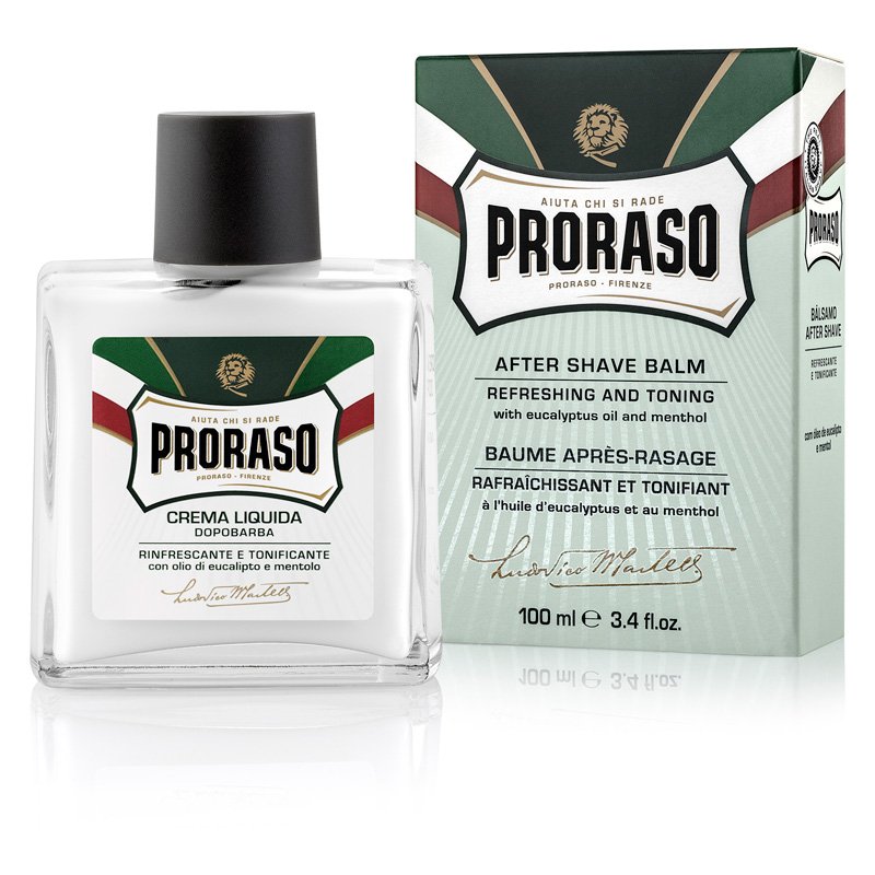 Proraso Aftershave Balm - Eucalyptus Oil og Menthol (100 ml)