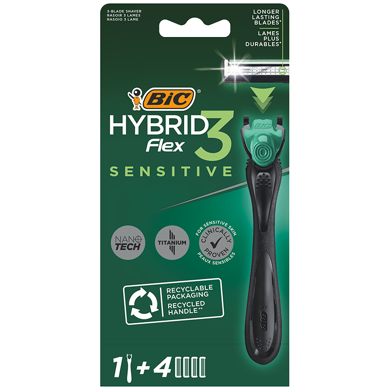 BIC Hybrid Flex 3 Sensetive Skraber (4 stk) thumbnail