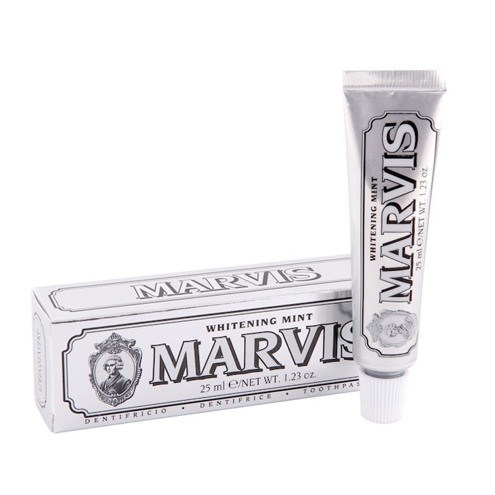 Marvis Tandpasta Whitening Mint - Rejsestørrelse (25 ml)