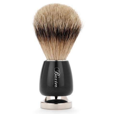 Baxter of California Black Silver Tip Shaving Brush (Silvertip Badger) thumbnail