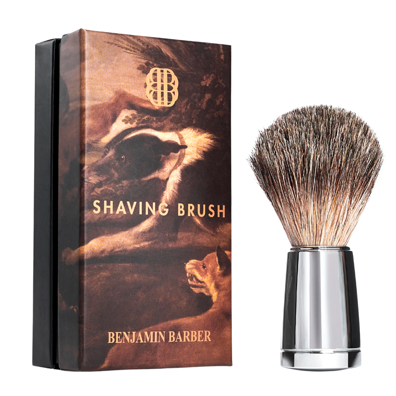 Billede af Benjamin Barber Classic Shaving Brush Chrome (1 stk)