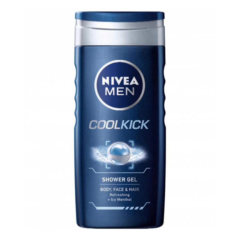 Nivea For Men Cool Kick Shower Gel (250 ml) thumbnail