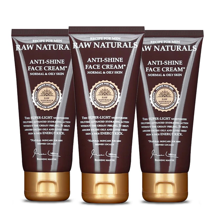 Se Raw Naturals Anti-Shine Face Cream (3-pak) hos Made4men