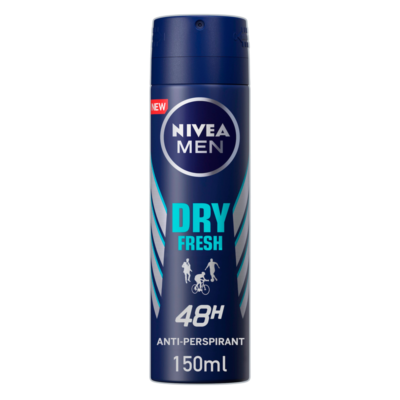 Nivea for Men Dry Fresh Male Spray (150 ml) thumbnail