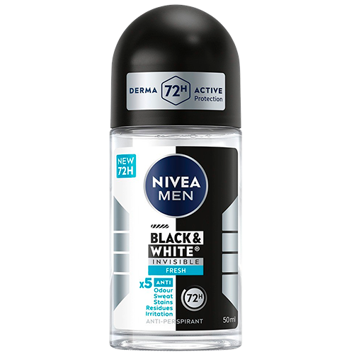 Nivea For Men Black & White Fresh Male Roll On (50 ml)