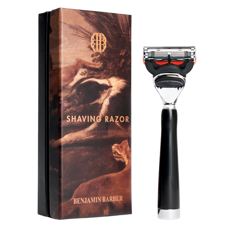 Benjamin Barber Classic Shaving Razor Fusion Ebony