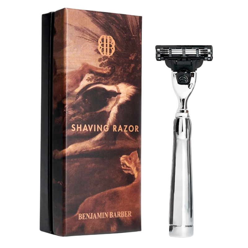 Benjamin Barber Classic Shaving Razor Mach3 Chrome (1 stk) thumbnail