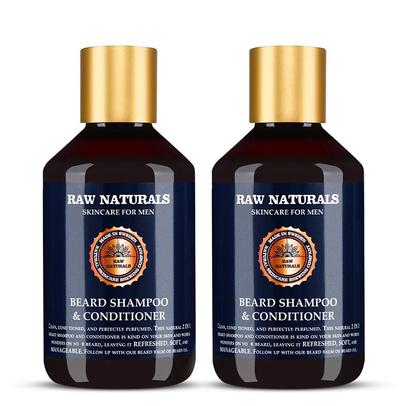 Billede af Raw Naturals Rustic Beard Shampoo & Conditioner (2-pak)