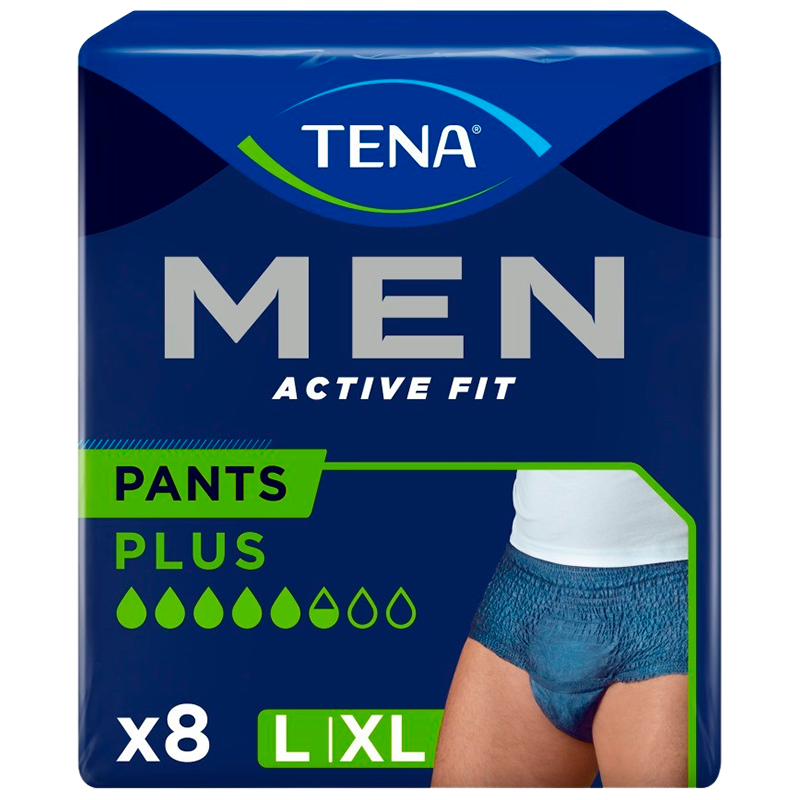Tena Men Active Fit Navy L/XL Pants (8 stk) thumbnail