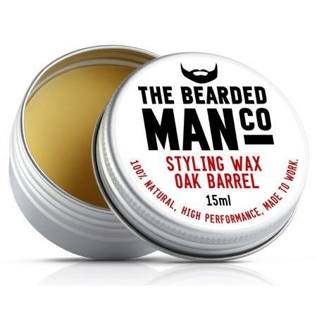 The Bearded Man Oak Barrel Moustache Wax (15 ml) thumbnail