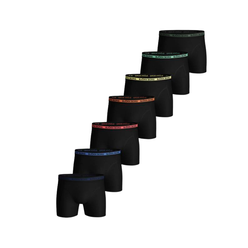 Björn Borg Solid Multi Black Beauty - L (7 pak) thumbnail