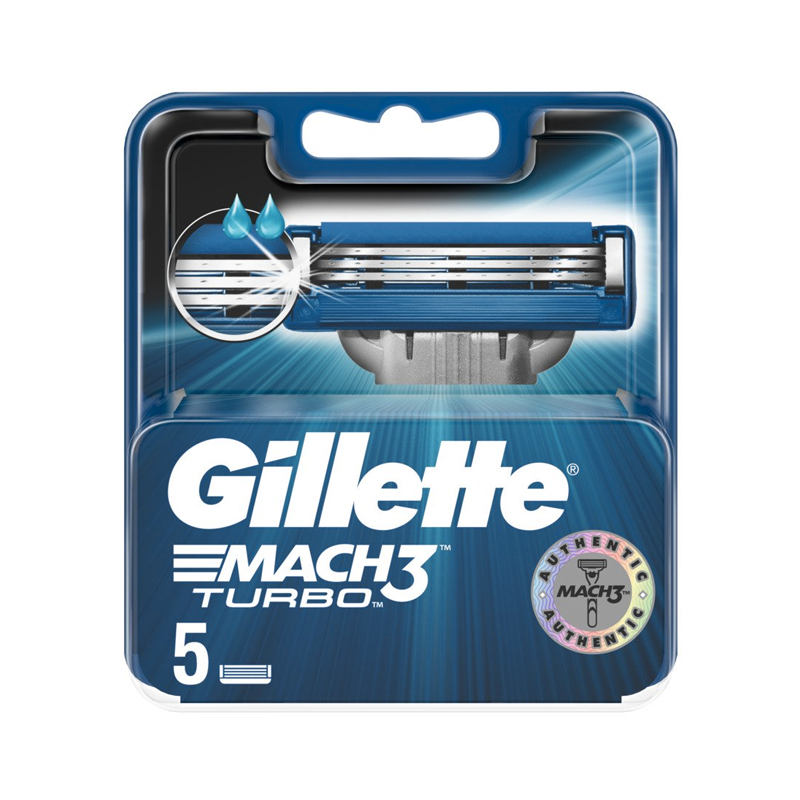 Gillette Mach3 Turbo Barberblade (5 stk.) thumbnail