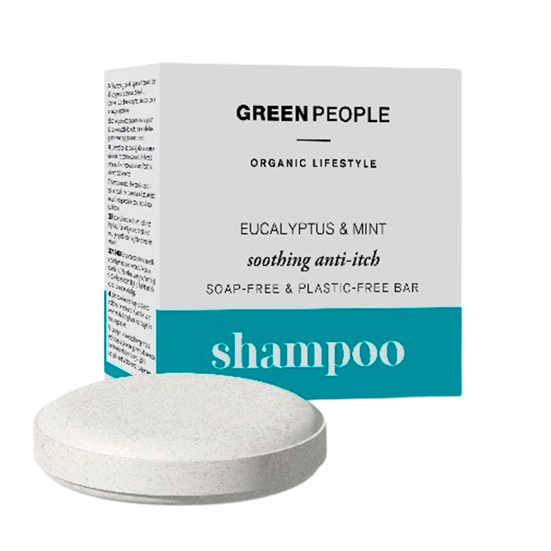 Billede af Green People Eucalyptus & Mint Anti-Itch Shampoo Bar (50 g) hos Made4men