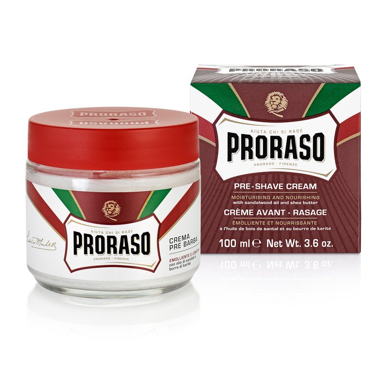 Proraso Pre-Shave Cream - Sandelstræ og Shea Butter (100 ml)