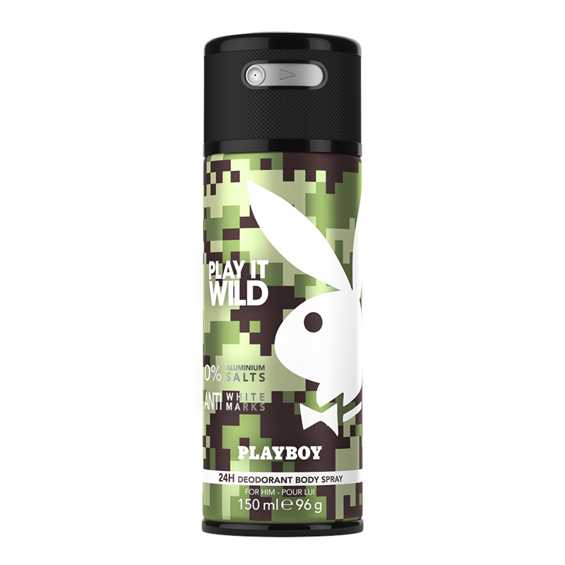 Playboy Wild For Him Deodorant Spray (150 ml) thumbnail