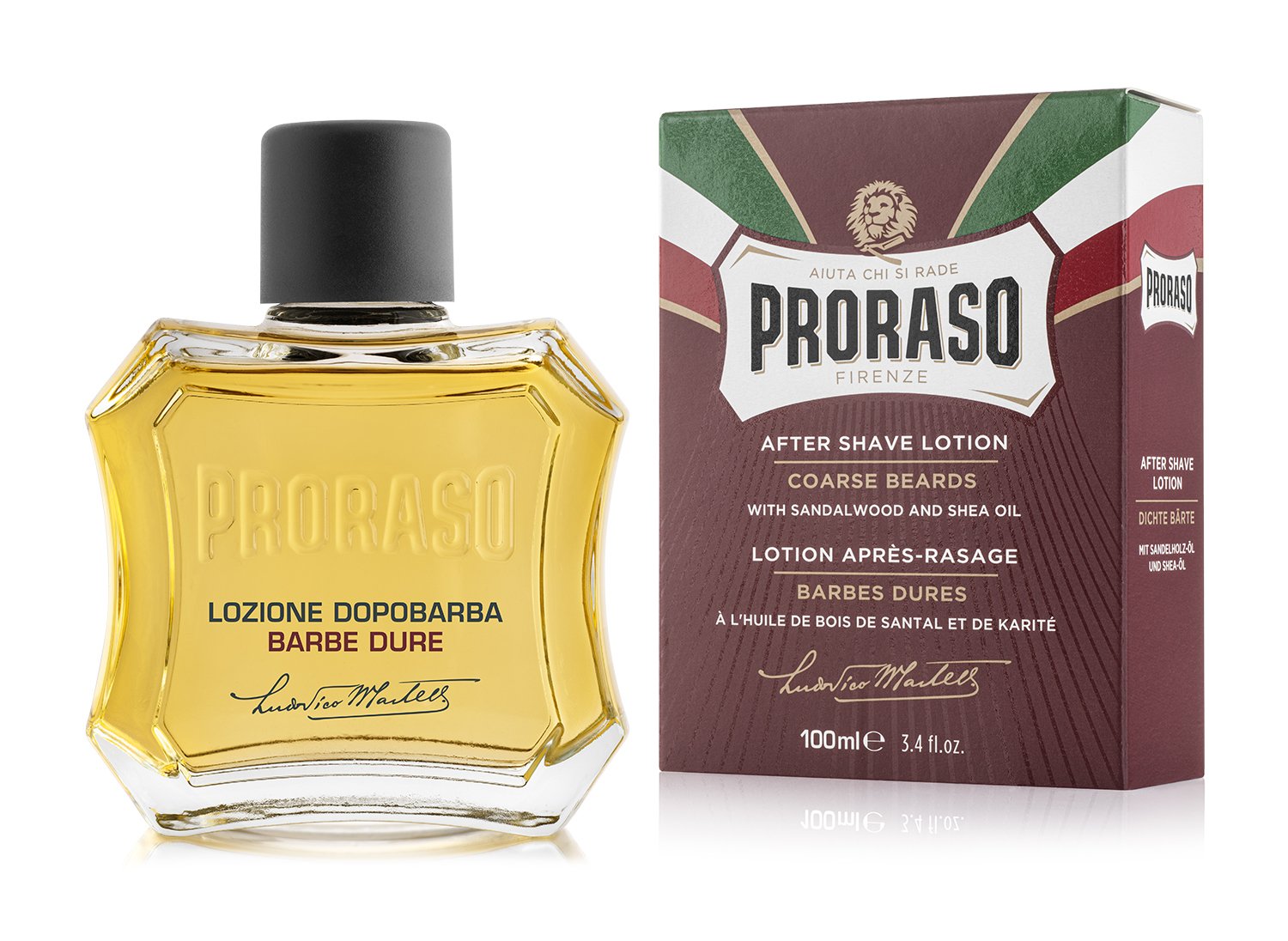 Proraso Aftershave Splash - Nourishing, Sandeltræsolie og Sheasmør (100 ml) thumbnail