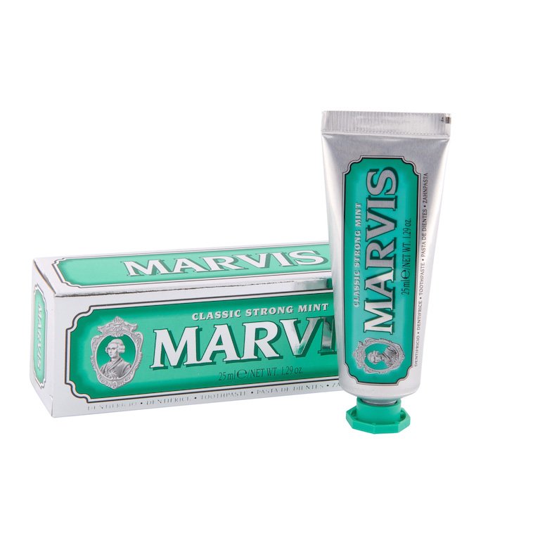Marvis Tandpasta Strong Mint - Rejsestørrelse (25 ml)