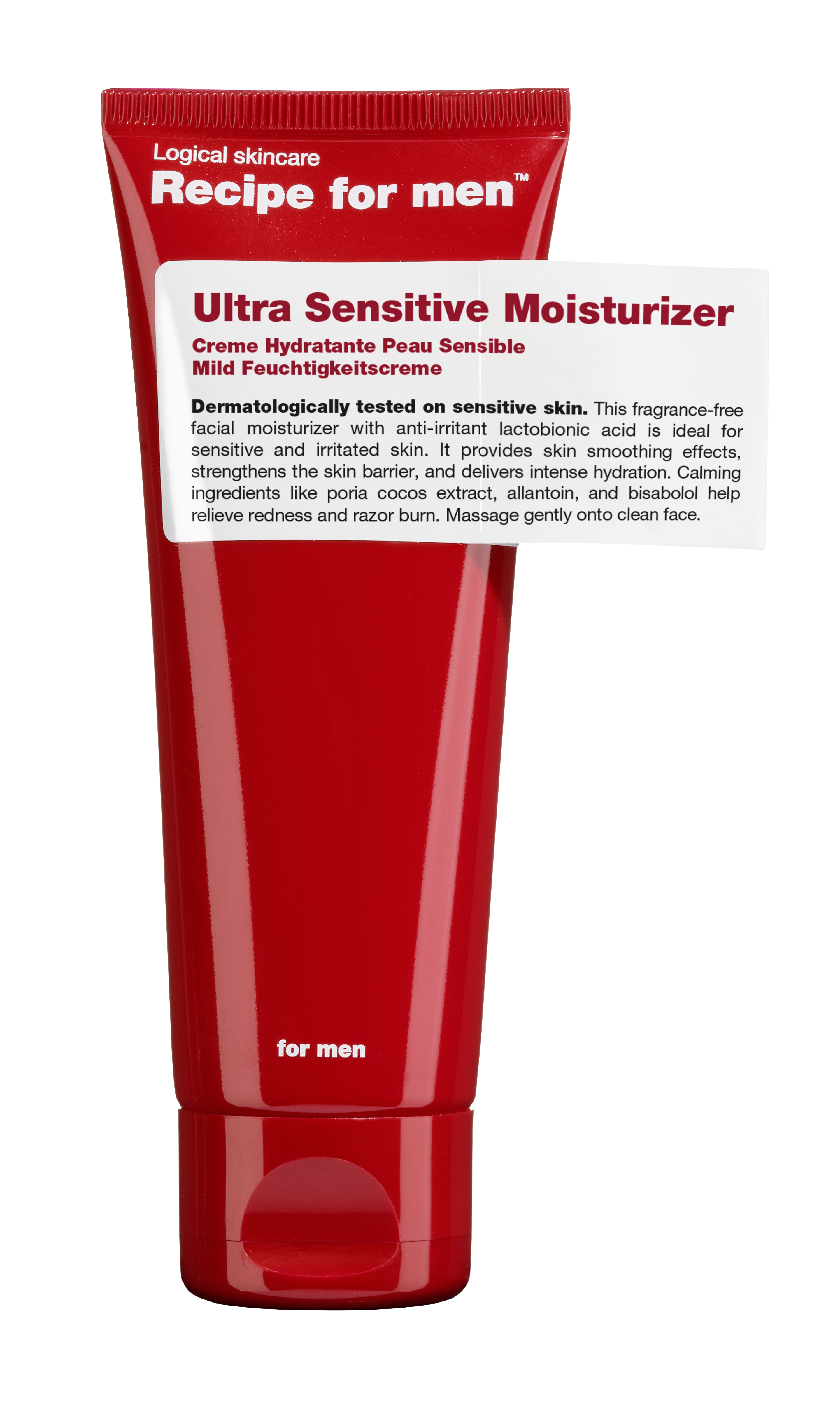 Recipe For Men Ultra Sensitive Moisturizer (75 ml) thumbnail