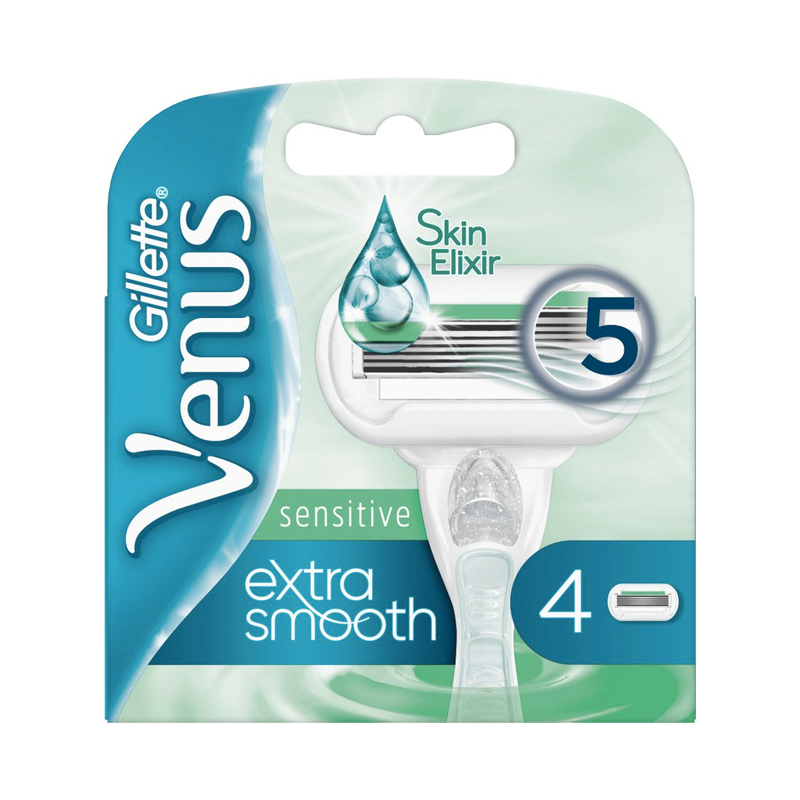 Gillette Venus Extra Smooth Sensitive Barberblade (4 Stk) thumbnail