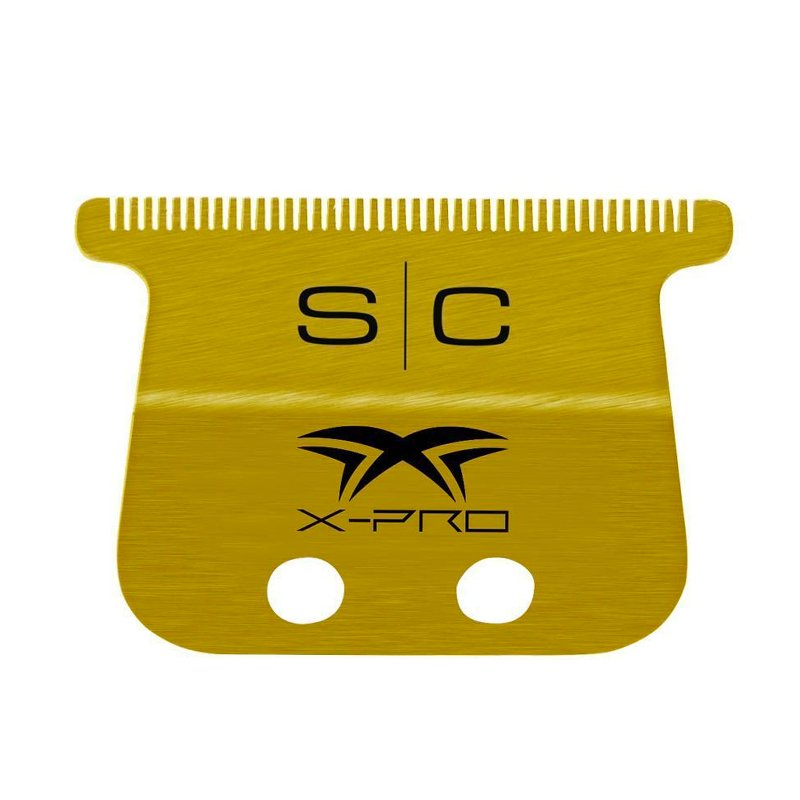 StyleCraft Replacement Fixed Gold Titanium X-Pro Wide Hair Trimmer Blade