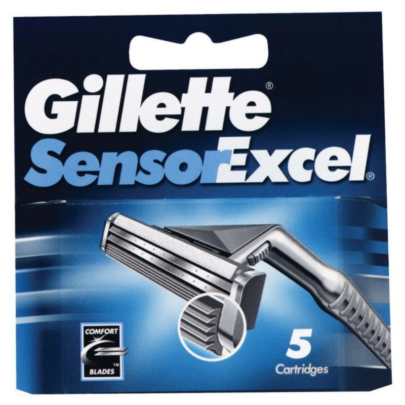 Gillette Sensor Excel Barberblade (5-pak) thumbnail