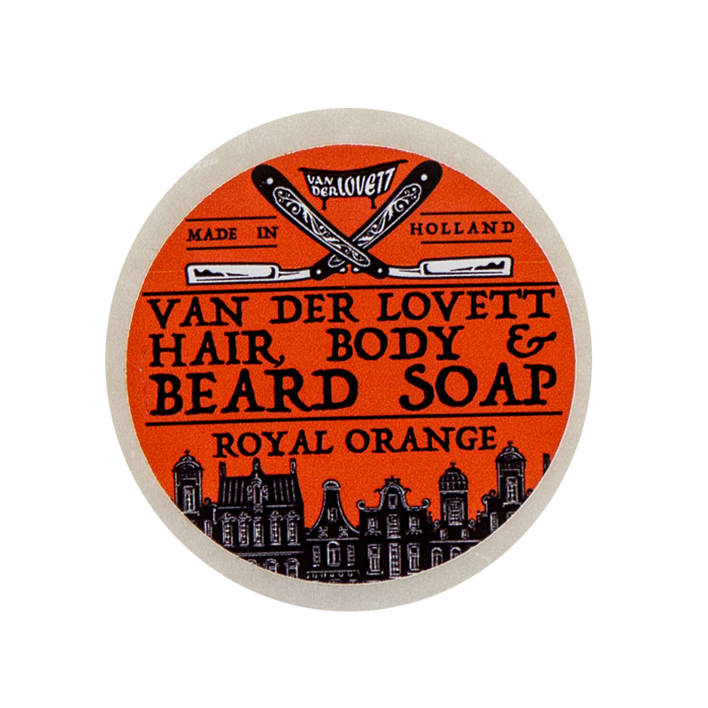 Van Der Lovett Hair, Body & Beard Shampoo Soap Bar Royal Orange (60 g) thumbnail