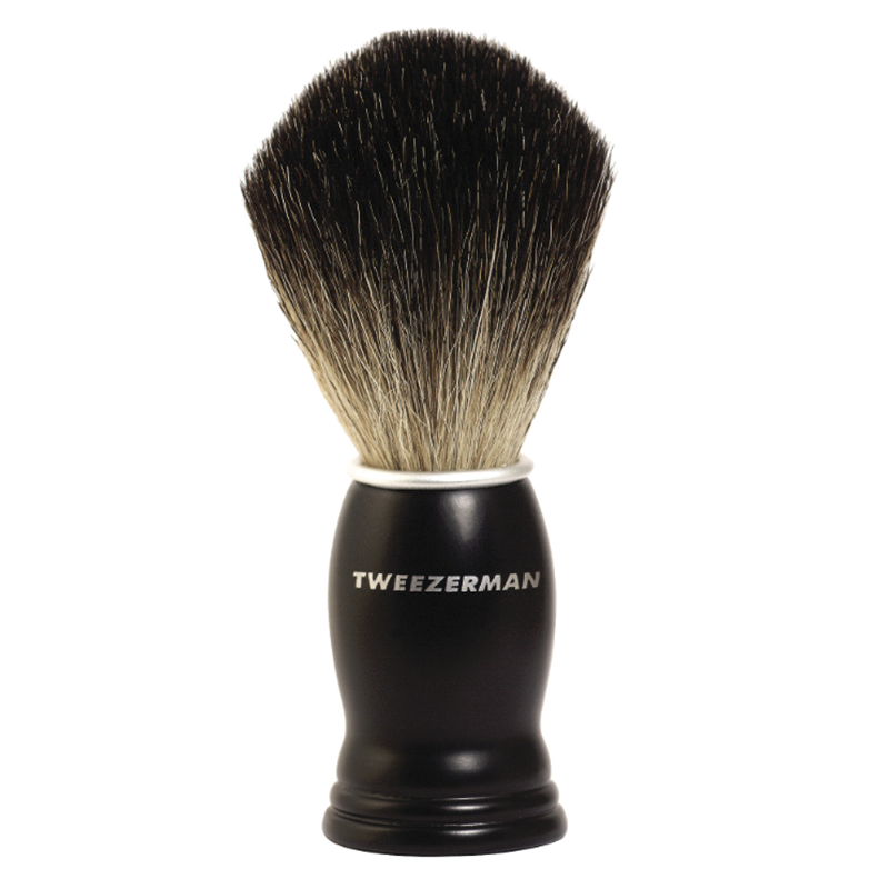 Tweezerman Deluxe Black Shaving Brush thumbnail
