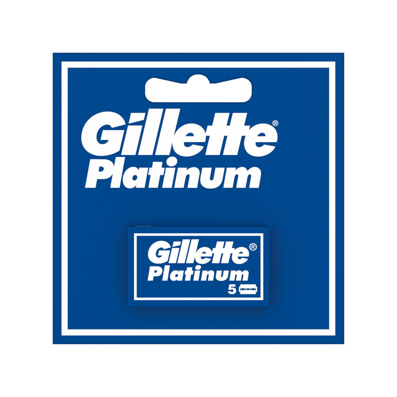 Gillette Double Edge Platinum Barberblade (5 Stk.) thumbnail