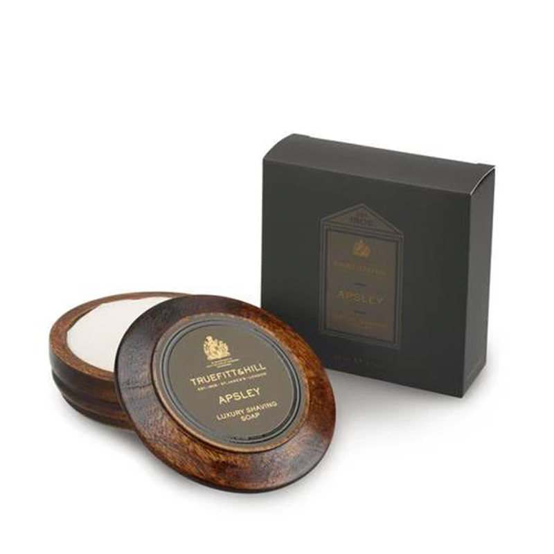 Truefitt & Hill Apsley Luxury Shaving Soap In Wooden Bowl (99 g) thumbnail
