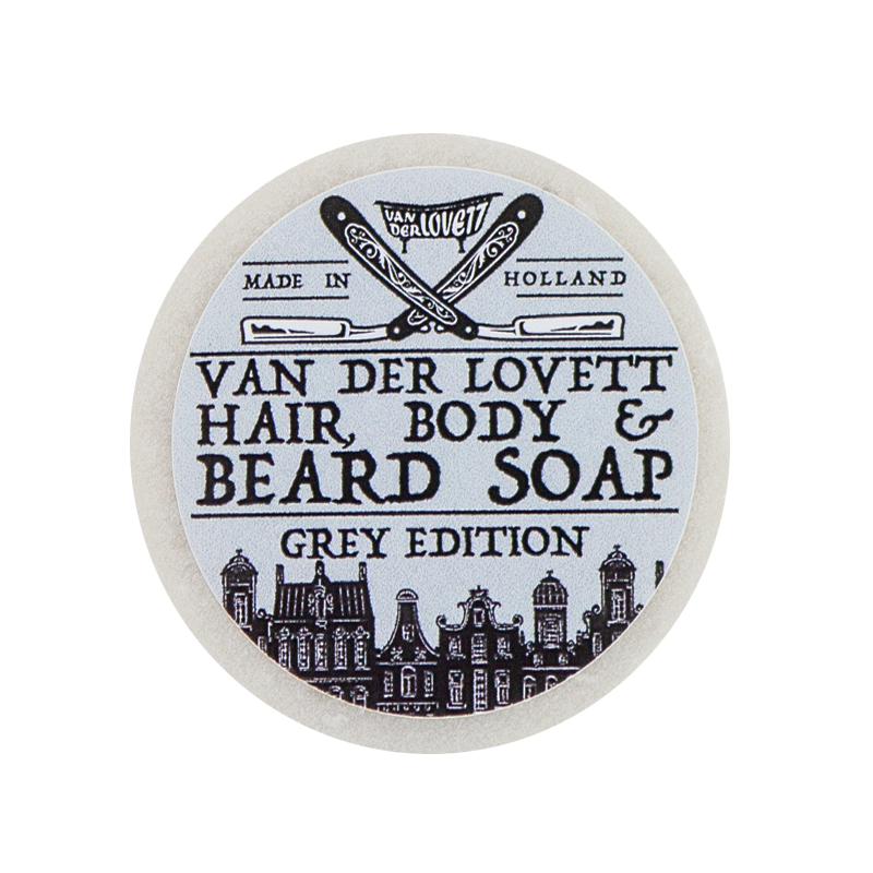 Van Der Lovett Hair, Body & Beard Shampoo Soap Bar Grey Edition (60 g) thumbnail