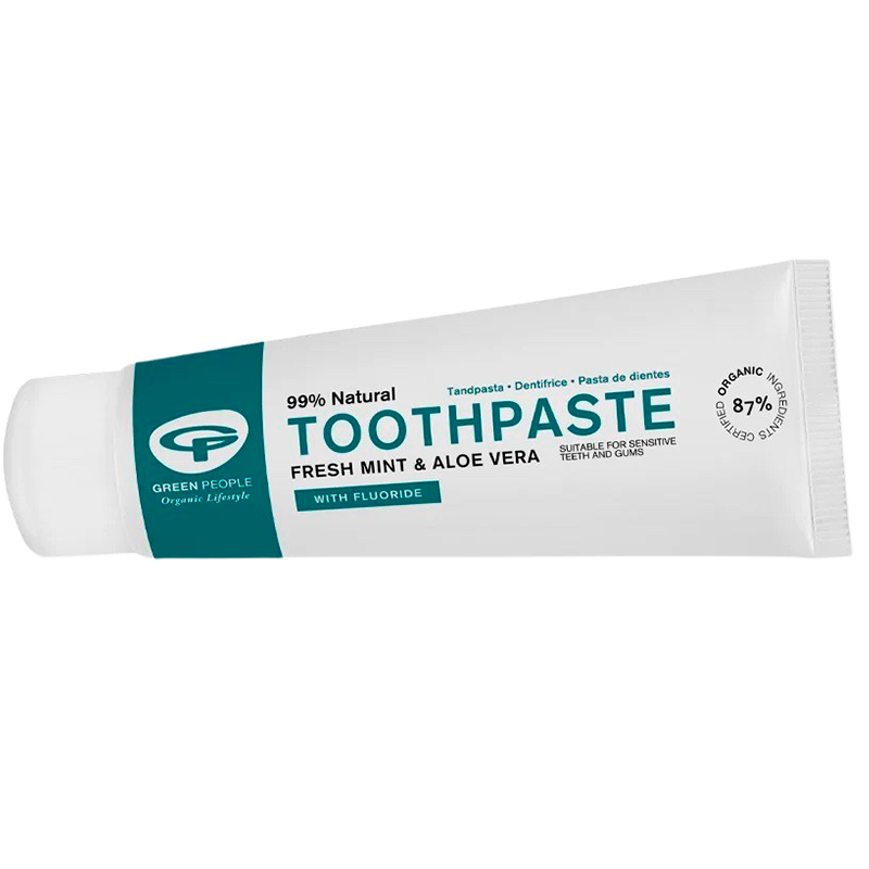 Green People Fresh Mint & Aloe Vera Toothpaste With Fluoride (75 ml) thumbnail