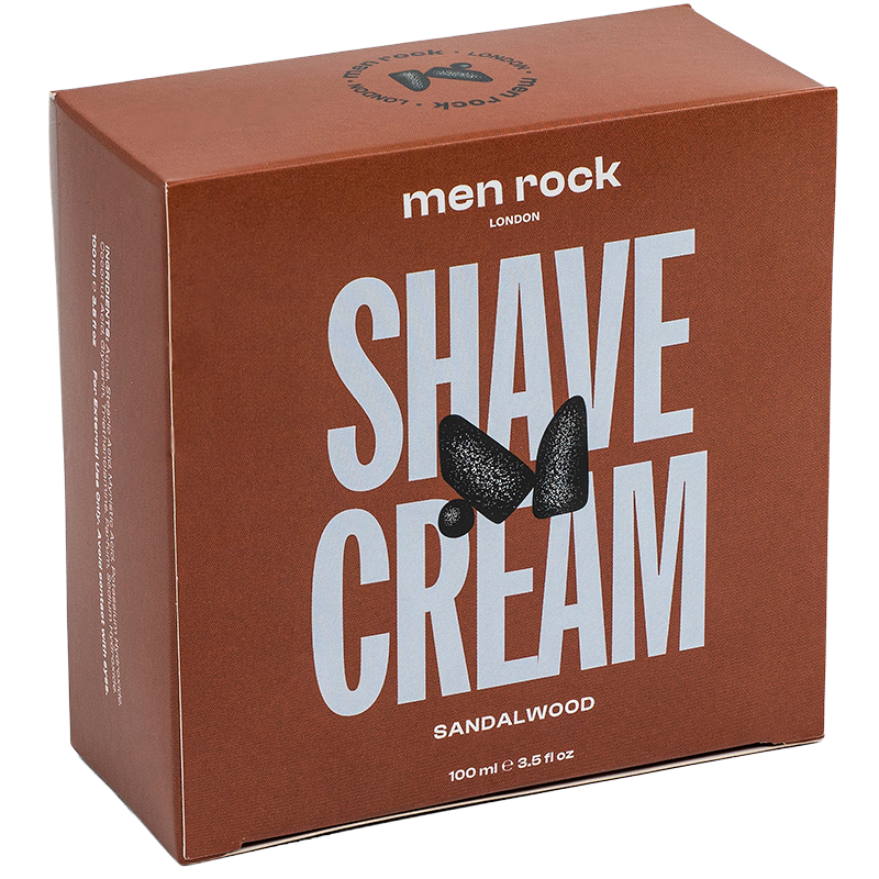Se MenRock Shave Cream Sandalwood (100 g) hos Made4men