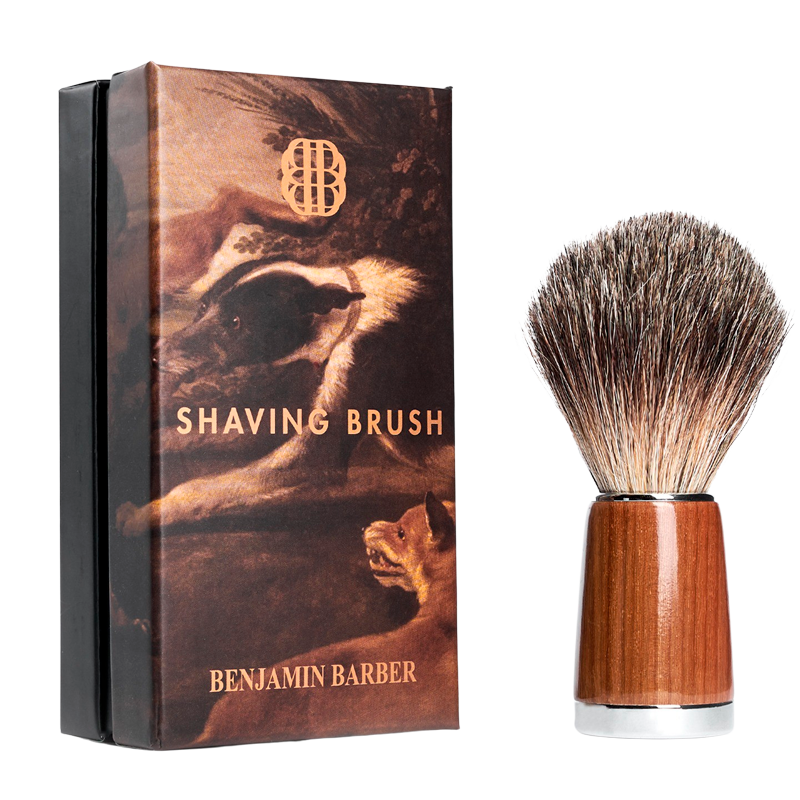 Benjamin Barber Classic Shaving Brush Wood (1 stk) thumbnail