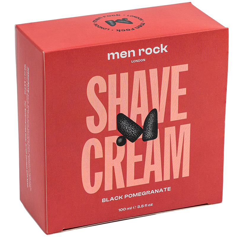 Se MenRock Shave Cream - Black Pomegranate (100 ml) hos Made4men