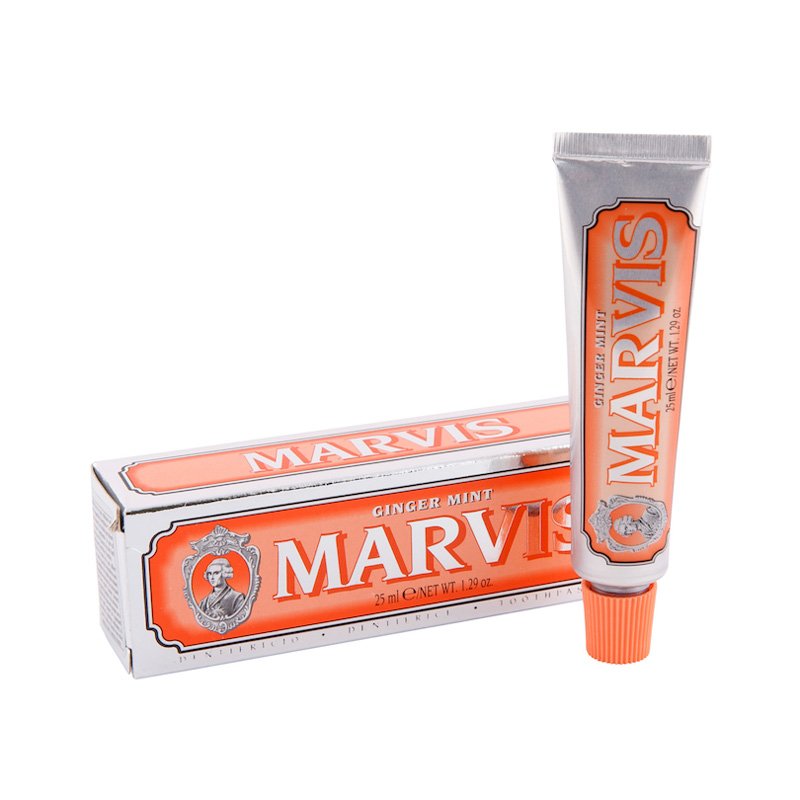 Marvis Tandpasta Ginger Mint - Rejsestørrelse (25 ml)