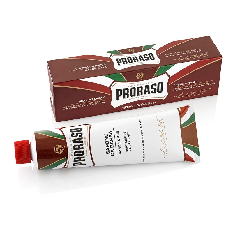 Proraso Barbercreme - Sandeltræsolie og Shea Butter (150 ml)