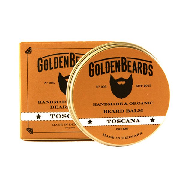 Se Golden Beards Økologisk Skægbalm - Toscana (30 ml) hos Made4men