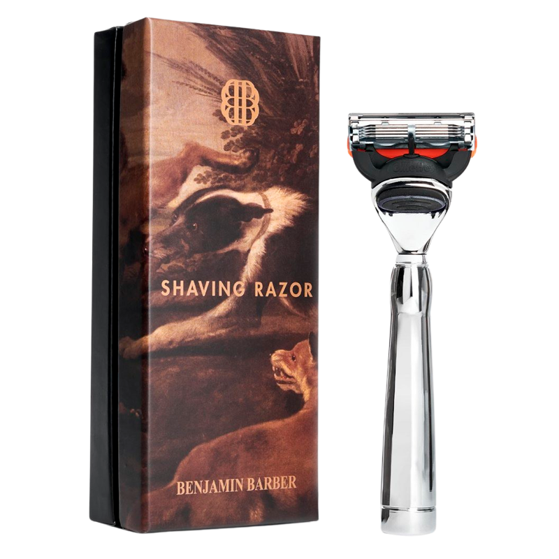 Benjamin Barber Classic Shaving Razor Fusion Chrome
