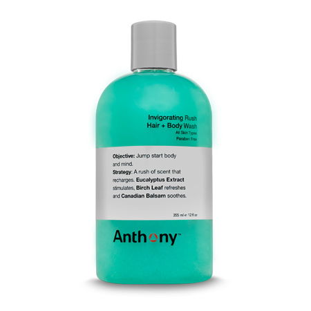 Anthony Logistics Invigorating Rush Hair + Body Wash (355 ml)