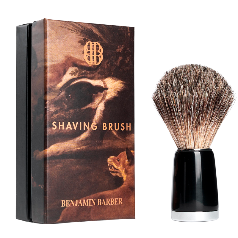 Se Benjamin Barber Classic Shaving Brush Ebony (1 stk) hos Made4men