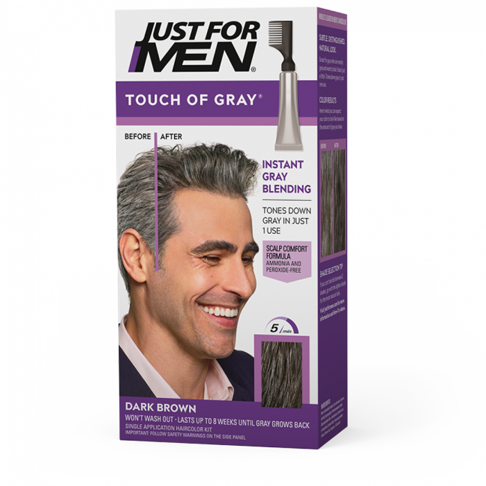 Just For Men Touch of Grey Hårfarve (Dark Brown - Grey)