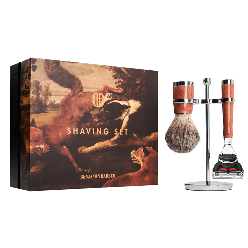 Benjamin Barber Classic 3-piece Shaving Set Wood Fusion thumbnail