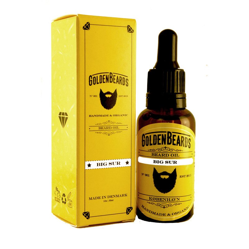 Billede af Golden Beards Økologiske Skægolie - Big Sur (30 ml)