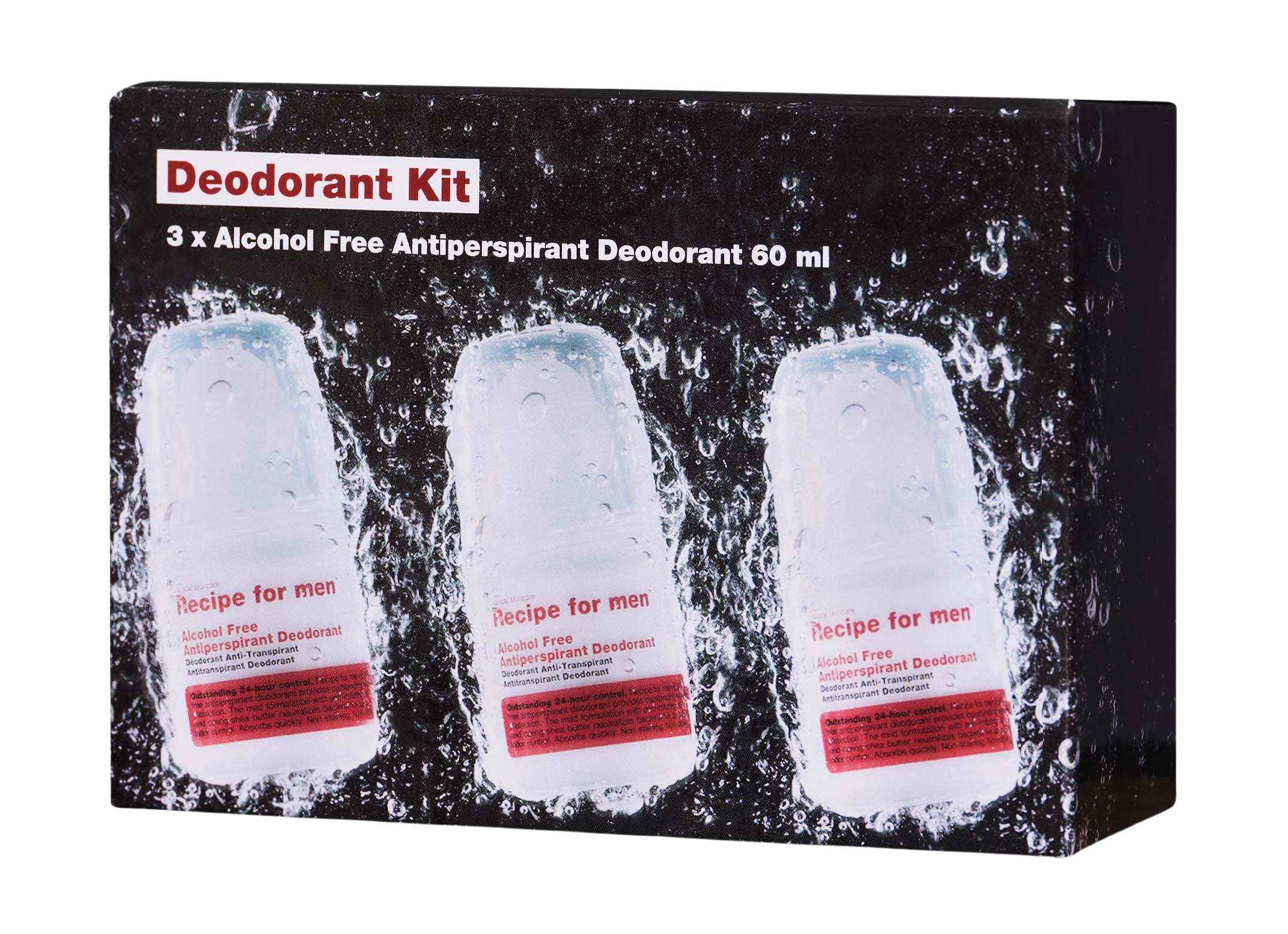 Recipe For Men Deodorant Roll-On Kit (3 stk) thumbnail