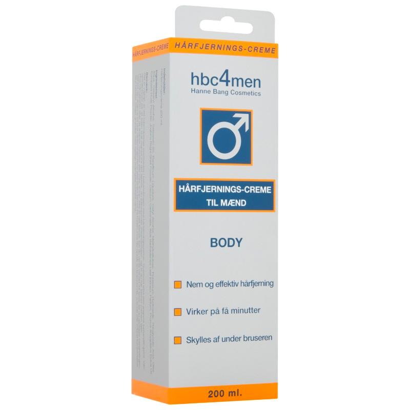 hbc4Men Hårfjerningscreme til mænd (200 ml)