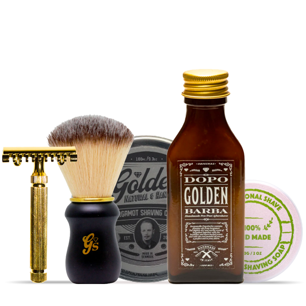 Billede af Golden Beards Shaving Kit