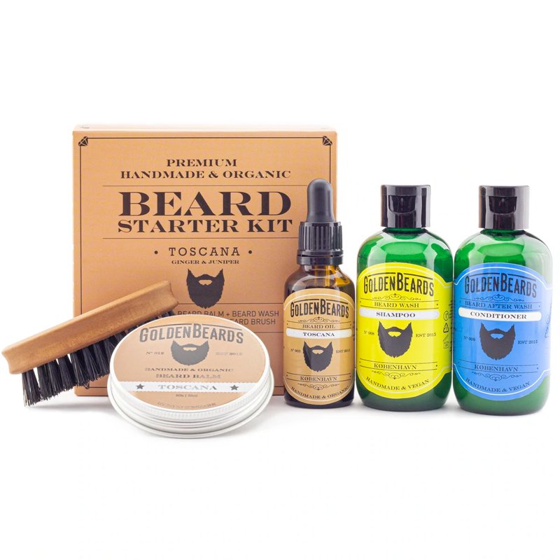 Se Golden Beards Starter Beard Kit Toscana hos Made4men